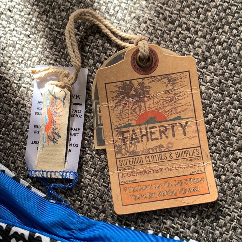 NWT Faherty made in USA reversible Bali Bottom Totem - Picture 10 of 11